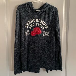 Abercrombie and Fitch Kids Rose Navy Shirt with Hood